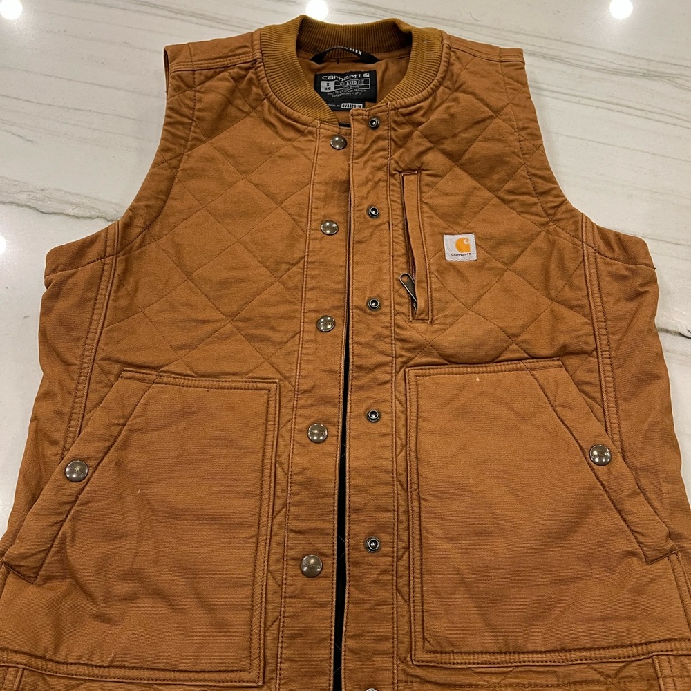 Carhartt Brown Quilted Vest
